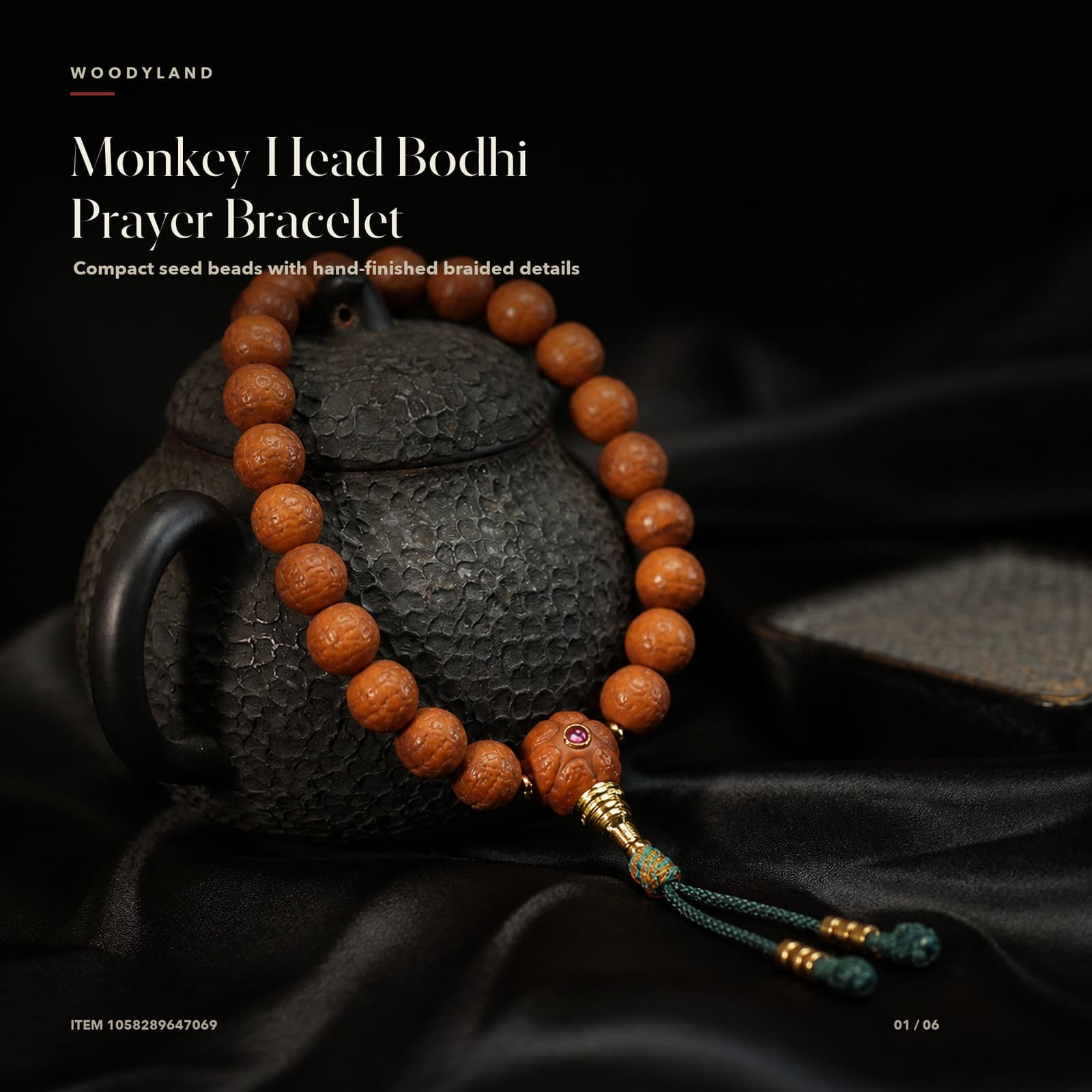 Monkey-Head Bodhi Prayer Bracelet